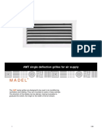 Madel: AMT Single Deflection Grilles For Air Supply