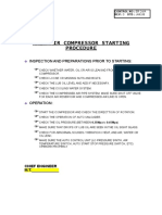  Main Air Compressor Starting Procedure