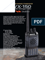 VHF FM Handheld Transceiver: 144 MHZ, Ultra-Rugged, 5 Watts!