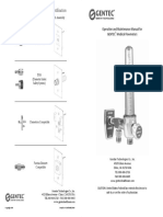 Latch Assembly & Adapter Identification: Operation and Maintenance Manual For Gentec Medical Flowmeters