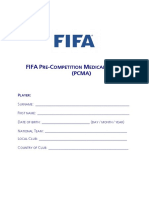 Fifa Pre Competetition Medical Assesment