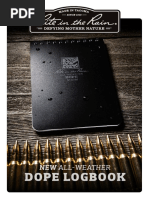 Rite in the Rain DOPE Logbook