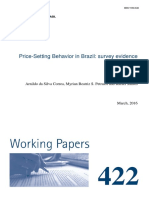 Silva Correa, Price Setting Survey Brazil
