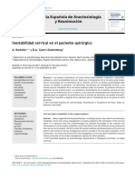 Inestabilidad Cervical en e Lpte Quirurgico PDF