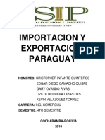 Importacion y Exportacion Paraguay