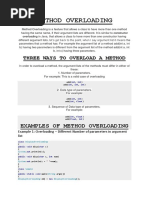 Method Overloading: Three Ways To Overload A Method