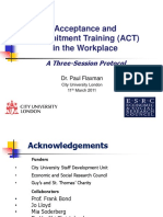 Acceptance and Commitment Training (ACT) in The Workplace