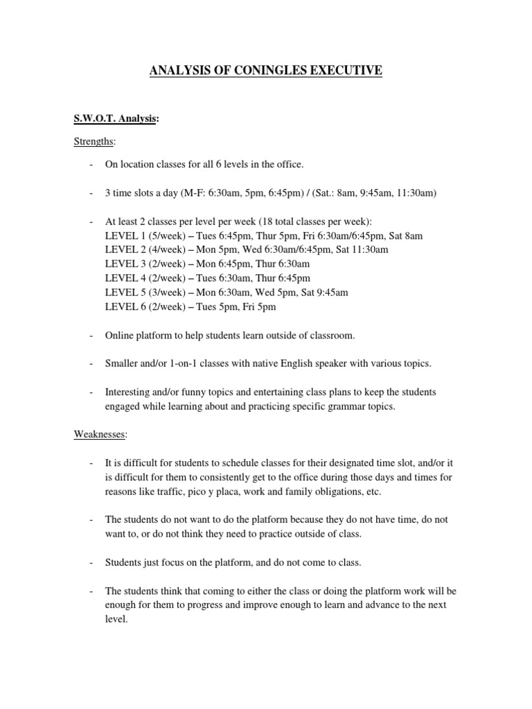 ConIngles Class Structure Analysis | PDF | Cognition | Learning