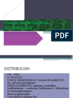 DISTRIBUCIÓN Y EXCRECIÓN 