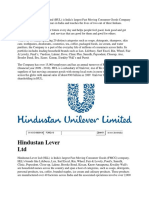 Hindustan Lever LTD: 01161519809190 FORID:10 Search W W W .Iloveindia.c
