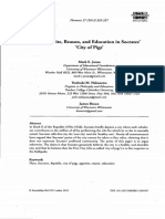 Jonas, M. E., Braun, J., & Nakazawa, Y. M. - Appetite, Reason, and Education in Socrates' "City of Pigs."