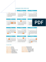 Calendario Peru 2019