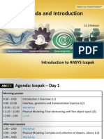 Icepak-Intro 14.5 L01 Agenda and ANSYS Intro PDF