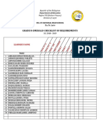 Grade 8-Emerald Checklist of Requirements: Learner'S Name