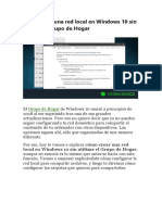 Cómo Crear Una Red Local en Windows 10 Sin Utilizar El Grupo de Hogar