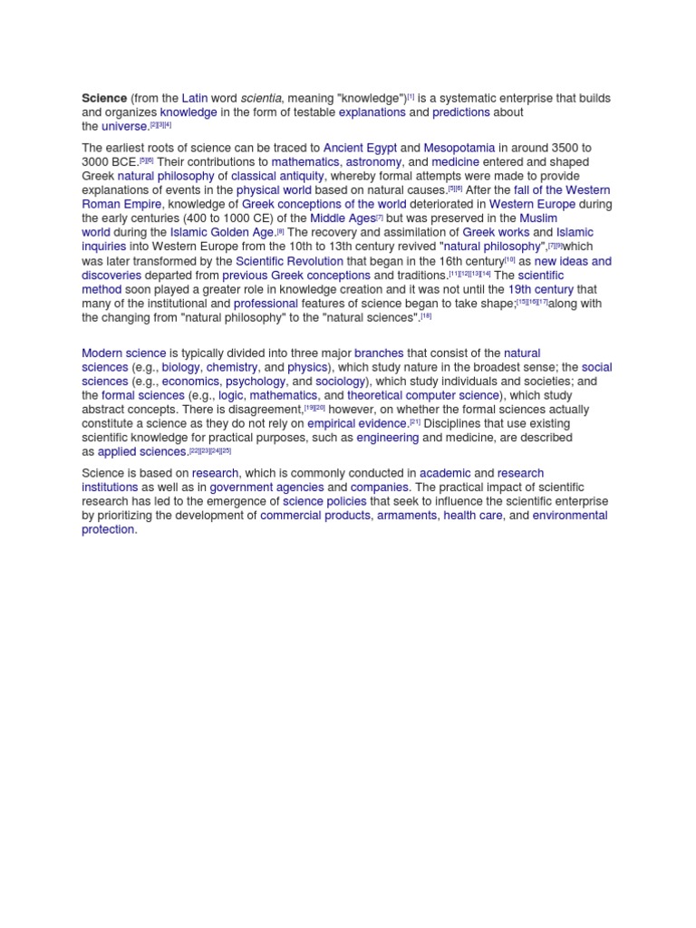 Science (From The | PDF | Science | Justification