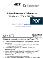 Inband Network Telemetry: With P4 and Fpga at 100 Gbps