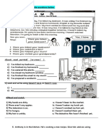 1) Read The Text Then Answer The Questions Below.: 2) Look, Read, Put Tick or Cross