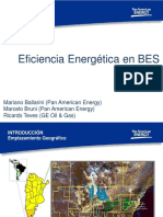 Eficiencia Energética en BES, Pan American Energy & GE Oil & Gas