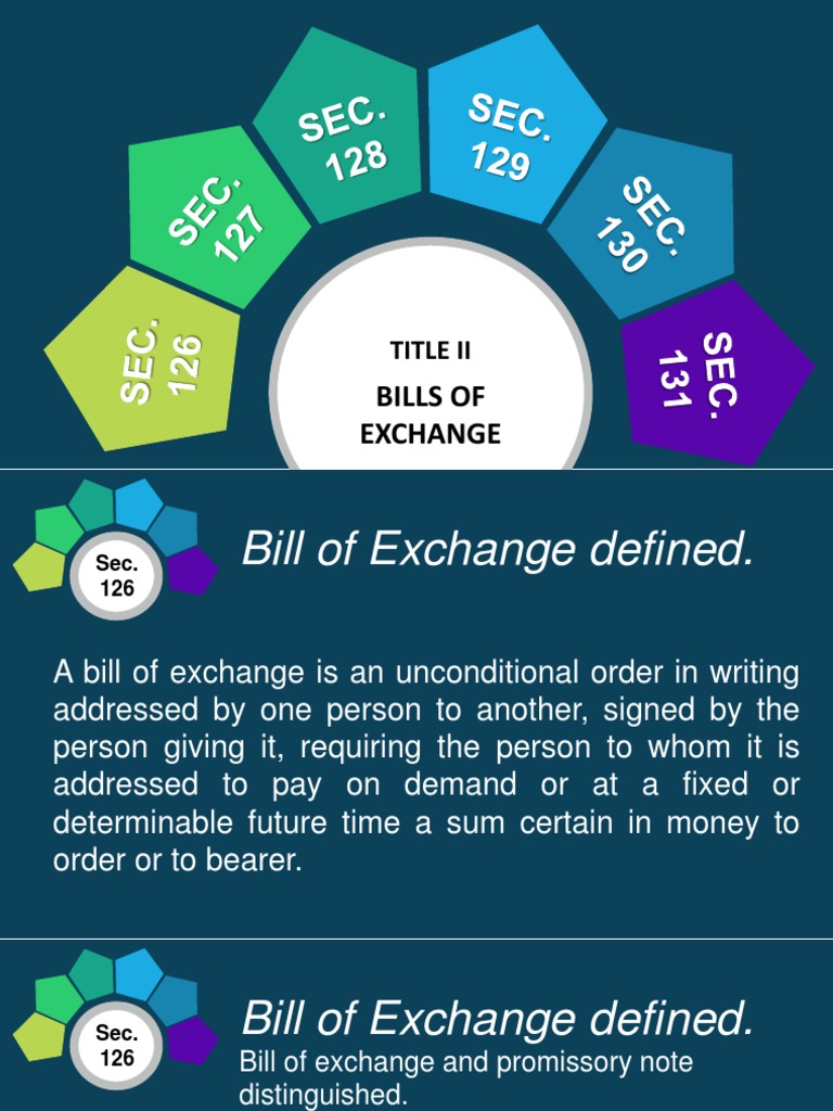 Chapter 9 Bills of Exchange | PDF | Negotiable Instrument | Promissory Note