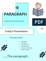 THE Paragraph: Presentation by Marisol Domínguez Duarte