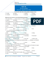 Test 06: Choose The Word That Differs From The Other Three in The Position of Primary Stress