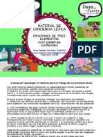 Conciencia Lexica Oraciones Tres Elementos Palabras Contenido PDF