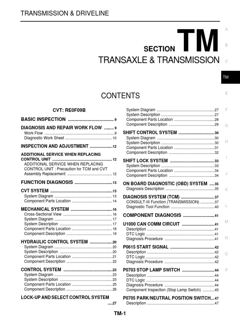 TM | PDF | Transmission (Mechanics) | Vehicle Parts