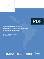 2017 04 Migracion Remesas Inclusion Honduras
