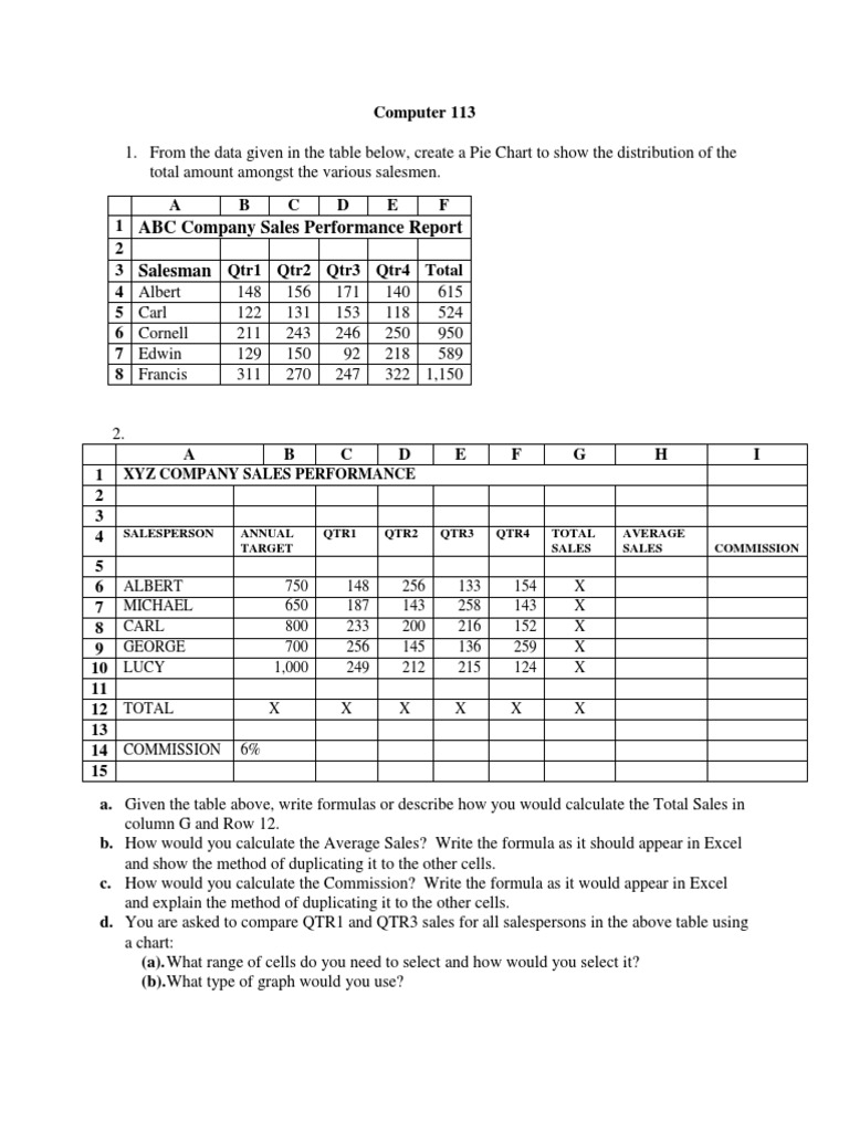 BPC Computer 113 Practical Exam | PDF | Teaching Mathematics | Business
