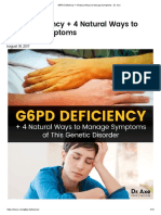 G6PD Deficiency + 4 Natural Ways to Manage Symptoms - Dr. Axe