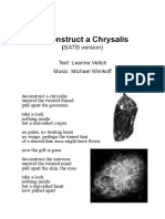 Deconstruct A Chrysalis: (SATB Version)