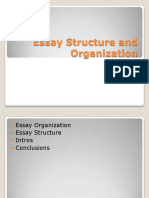Essay Structure and Organization