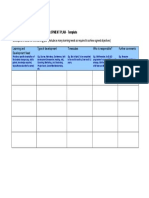 Personal / Professional Development Plan - Template