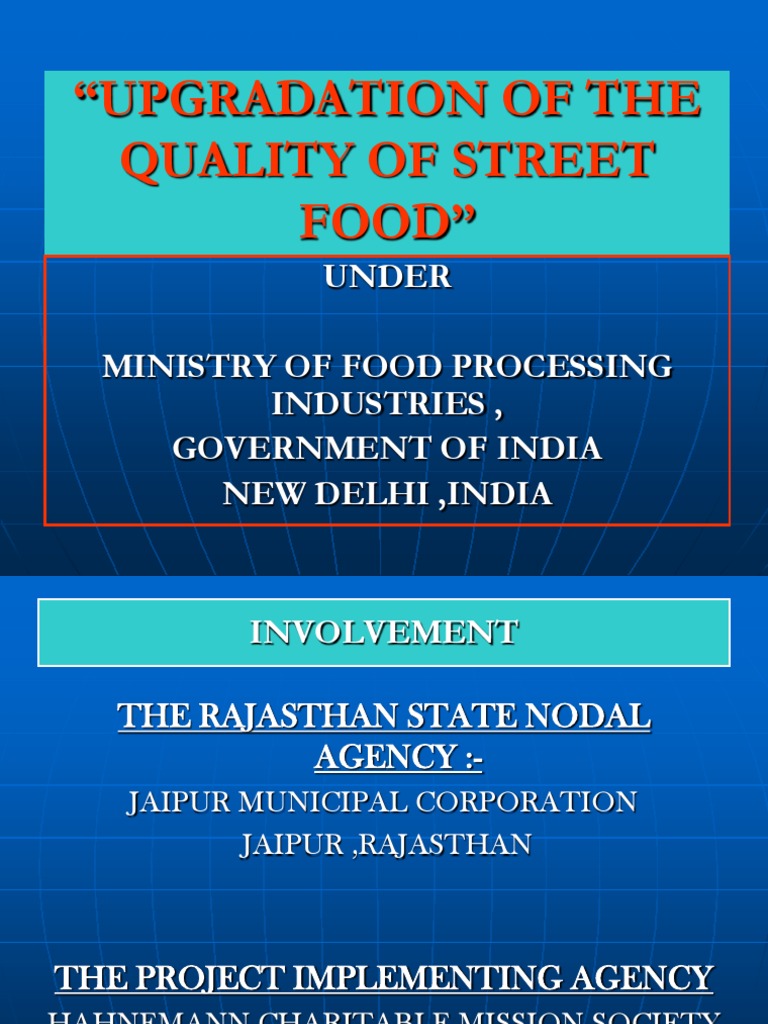 Street Food Quality Boost in Jaipur | PDF | Agriculture | Microfinance