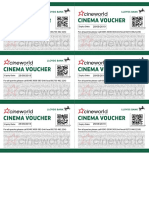 Cinema Voucher Cinema Voucher: LLOY2036764878462 LLOY2036764889543