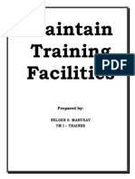 Maintain Training Facilities: Prepared by