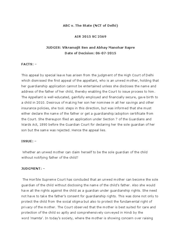 Annex F1 Sole Guardian Affidavit En PDF Affidavit Legal, 45 OFF