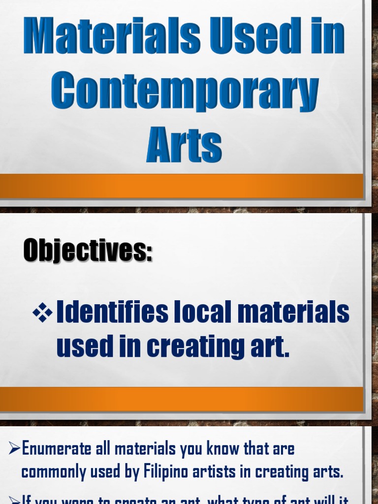 Materials Used in Art | PDF | Art