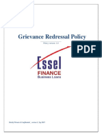 Grievance Redressal Policy