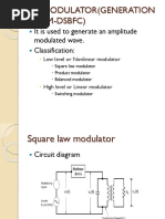 Am Modulator (Generation of Am-Dsbfc) : It Is Used To Generate An Amplitude Modulated Wave. Classification