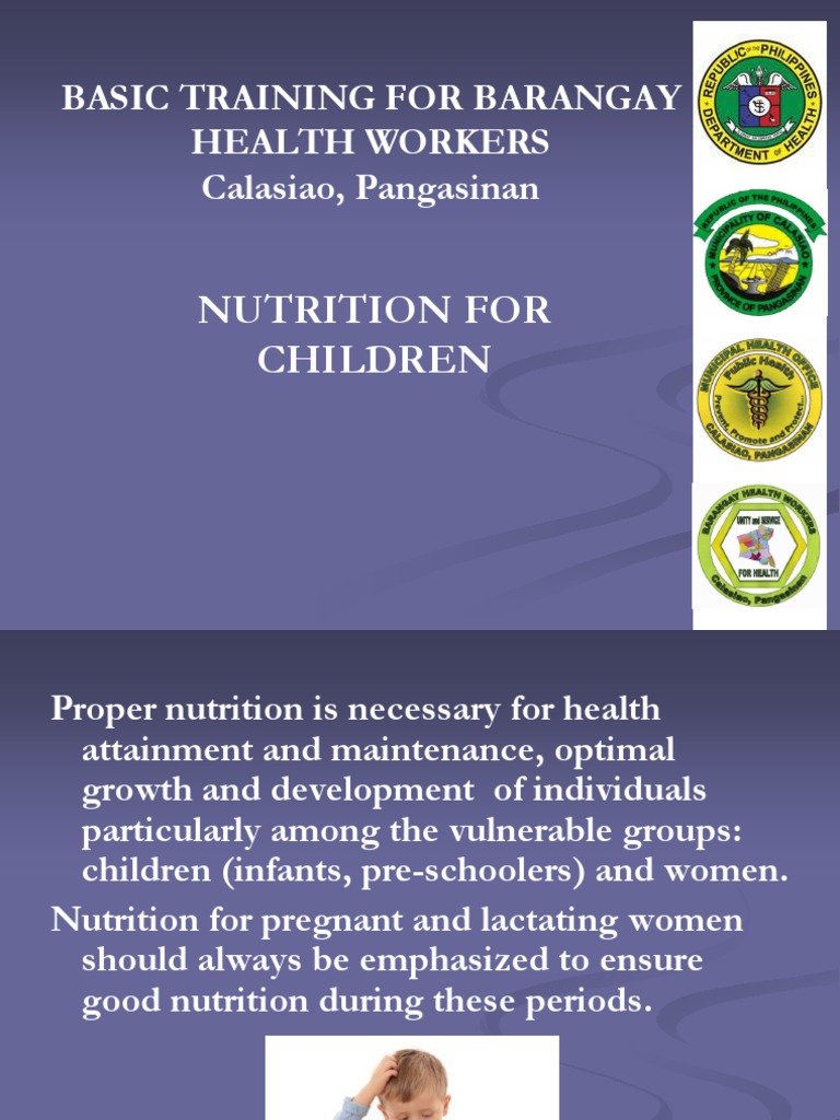 Nutrition For Children | PDF | Breast Milk | Breastfeeding