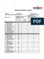 Midterm Semestral Grade