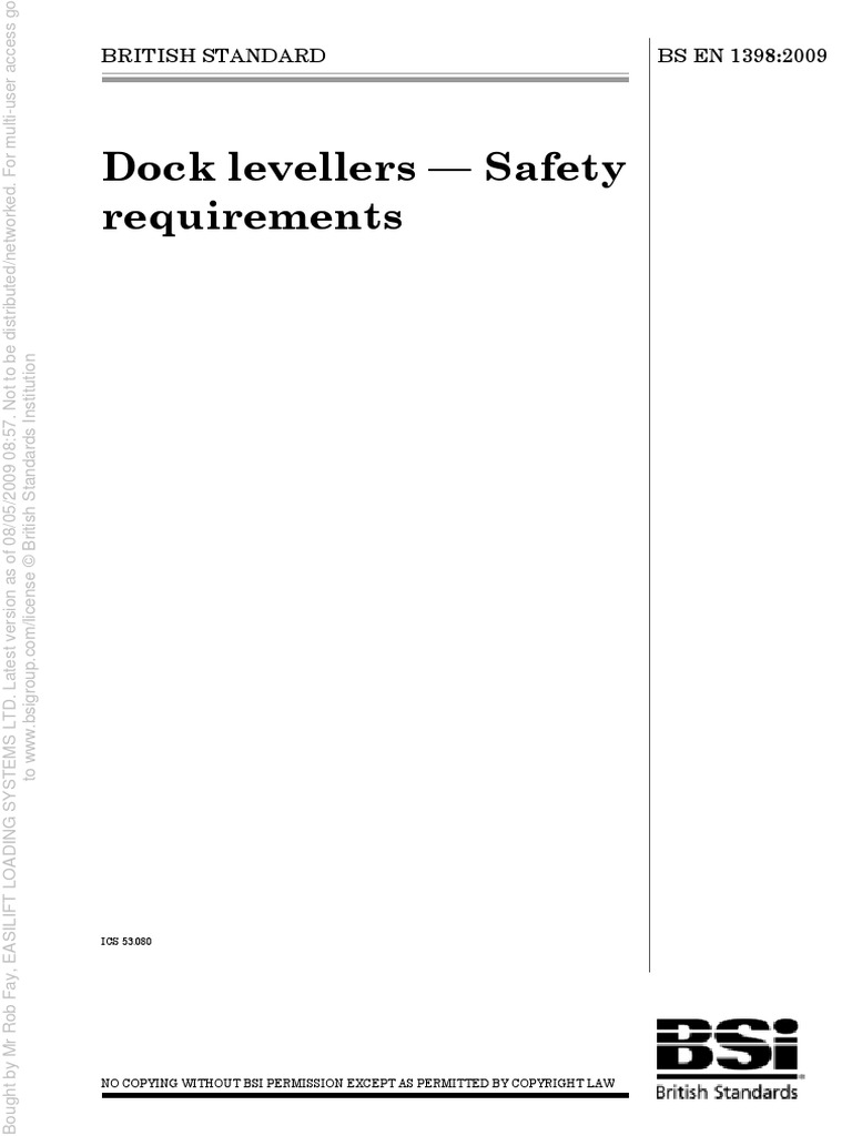 BS en 1398 2009 | PDF | Business | Technology & Engineering