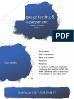 Language testing and assessment