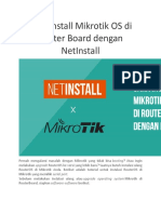 Cara Install Mikrotik OS Di Router Board Dengan NetInstall