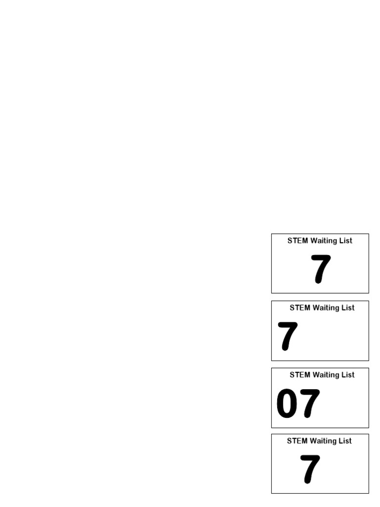 STEM Program Waiting List Information | PDF