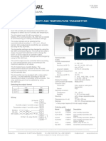 KLK 100 - Duct Humidity and Temperature Transmitter: Selecting The Output Format