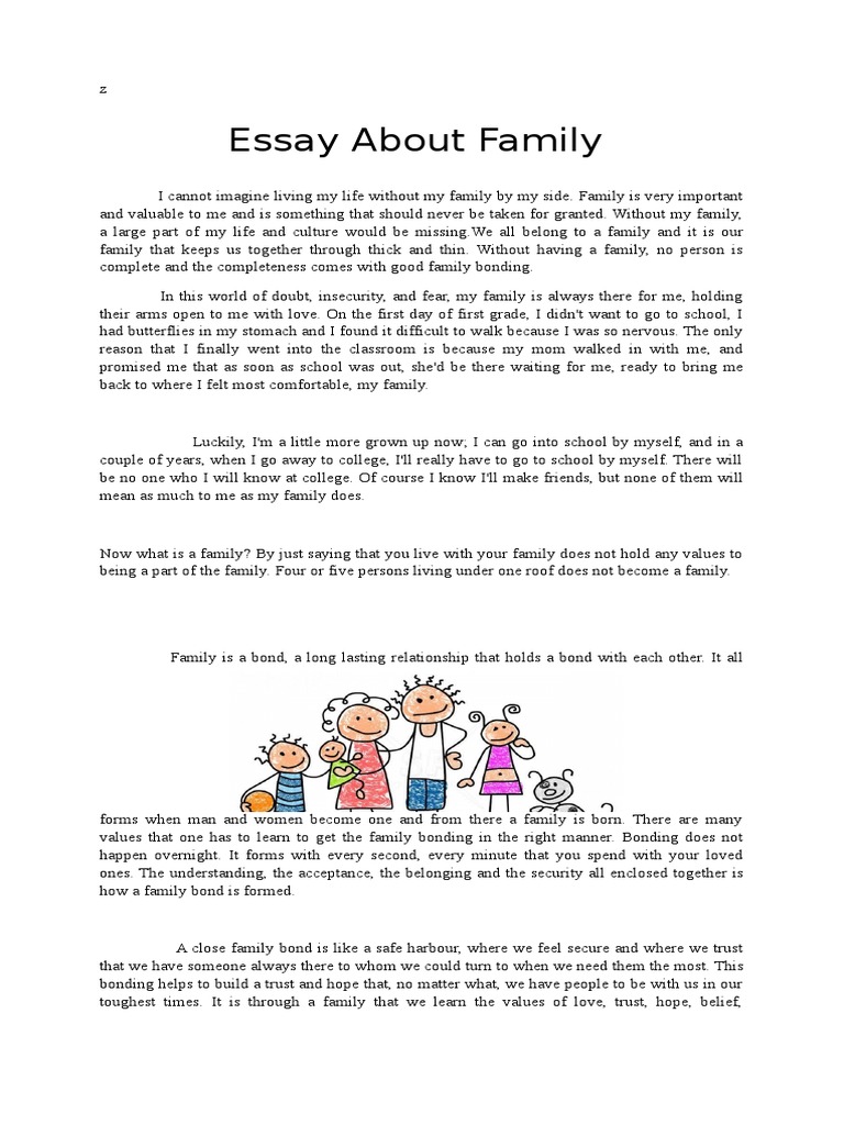 influence of family on personality essay