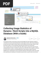 Collecting Usage Statistics of Dynamo - Revit Scripts Into A MySQL Database (With A Guide) PDF